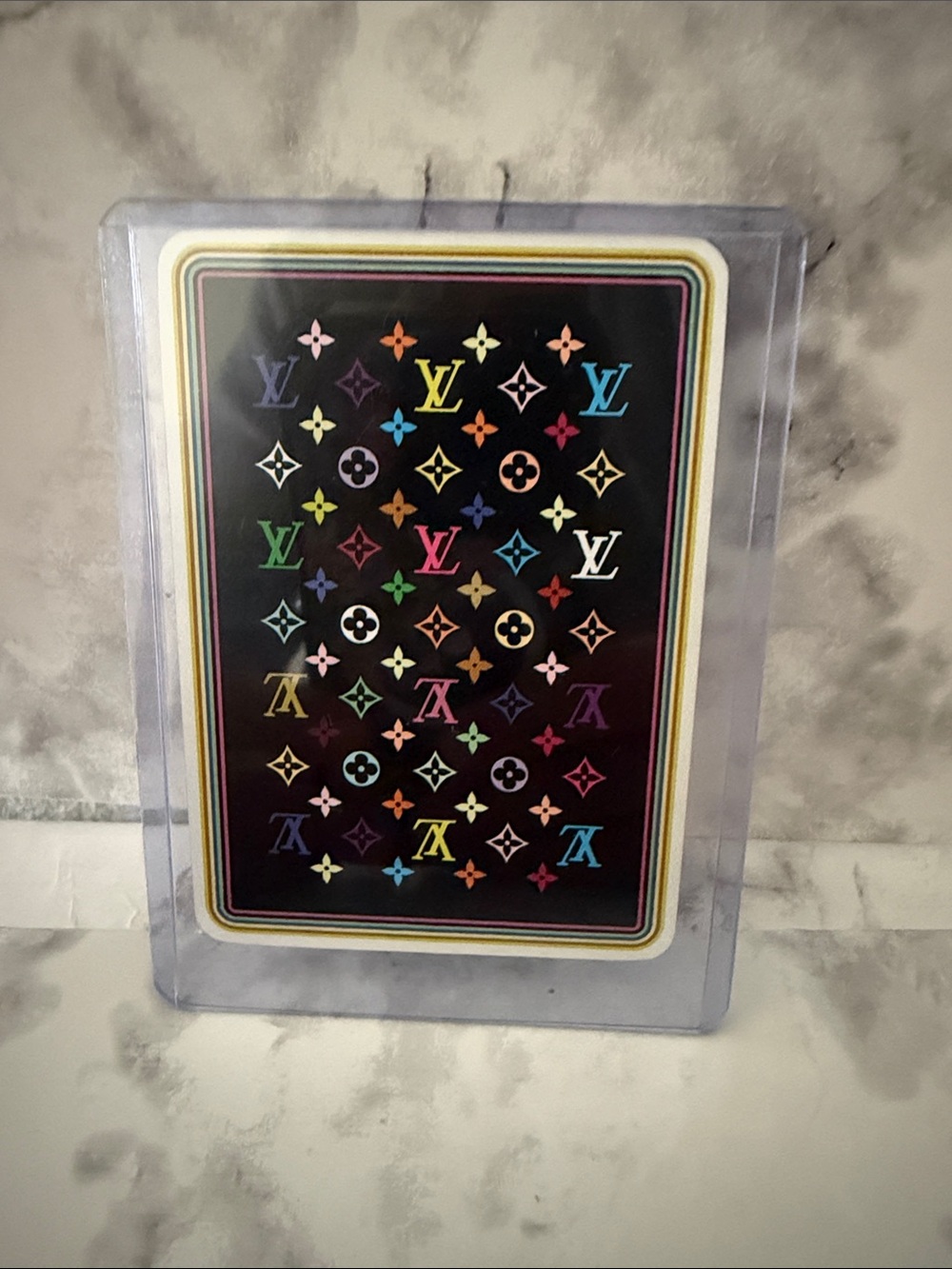 Louis Vuitton Panda King of Diamonds Takashi Murakami Black Monogram Card - Picture 2 of 4